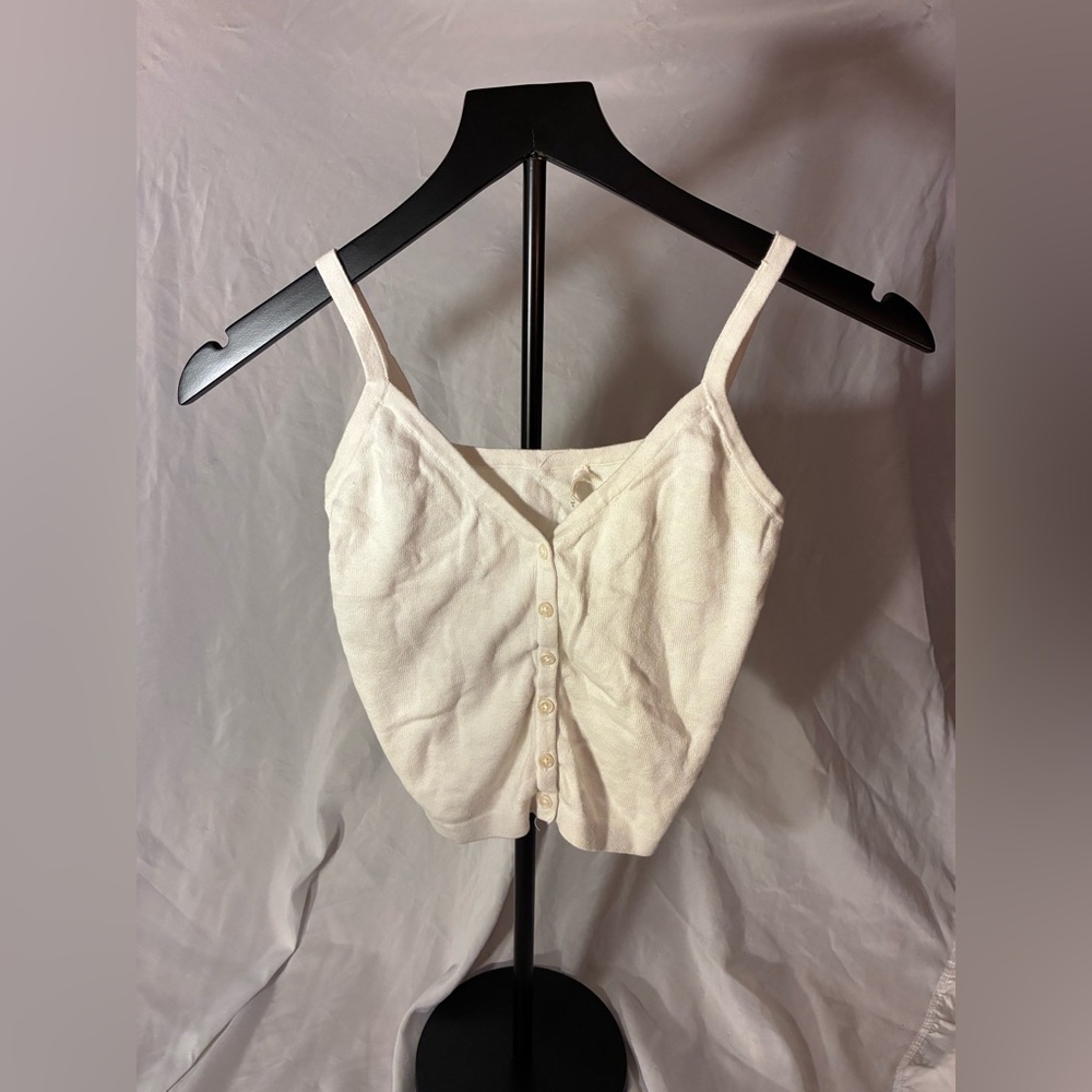 J. Galt Brandy Melville Ribbed Button Down Top